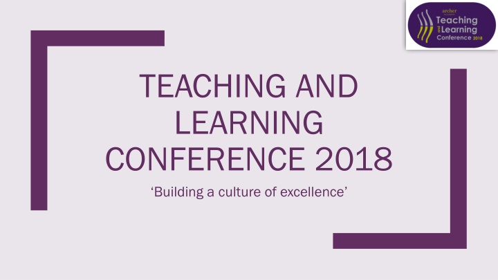 teaching and learning conference 2018 building