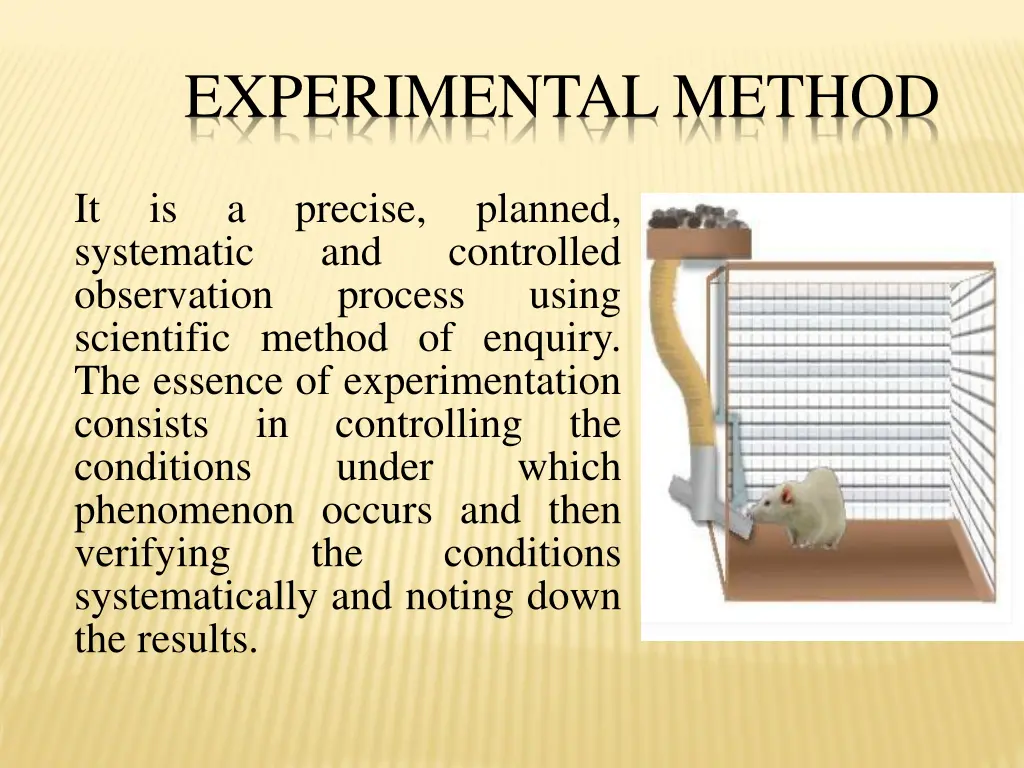 experimental method