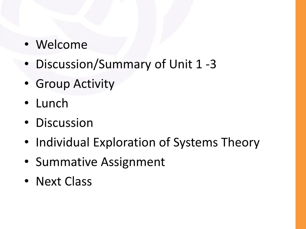 welcome discussion summary of unit 1 3 group