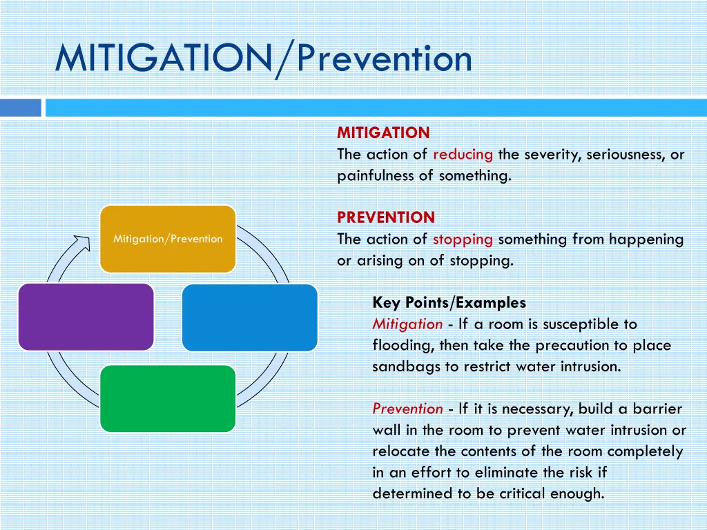 mitigation prevention