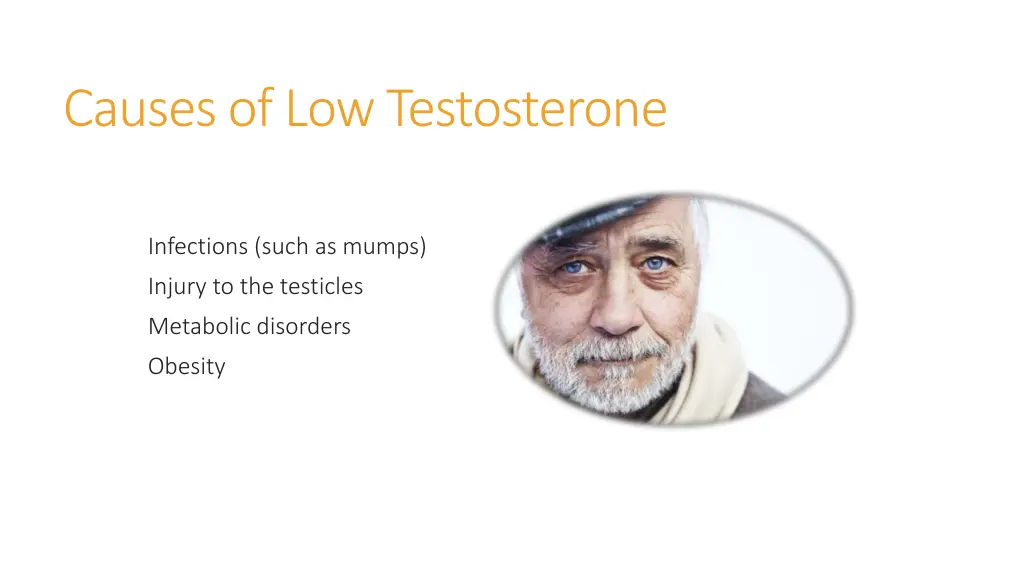 causes of low testosterone 1