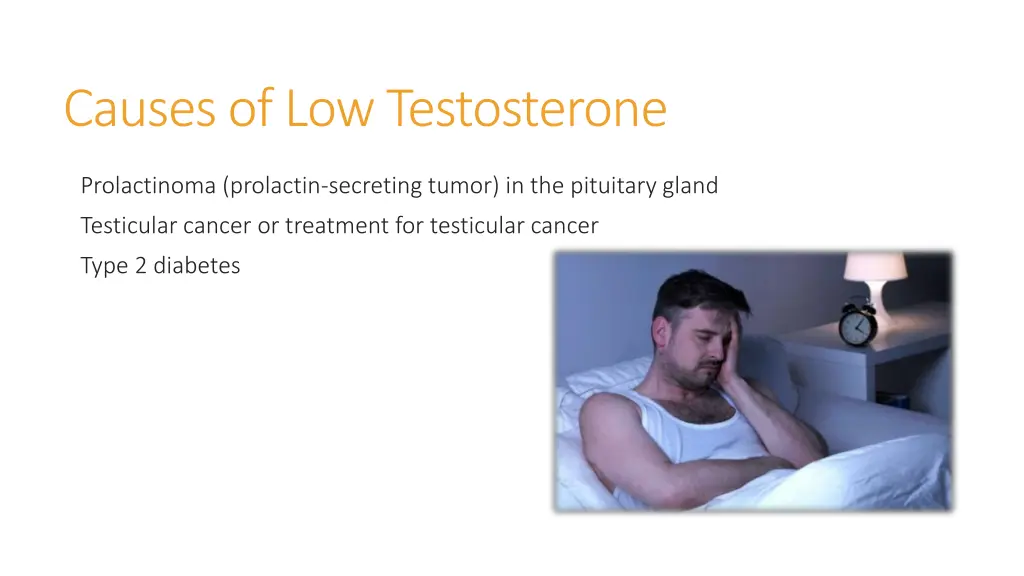 causes of low testosterone 2