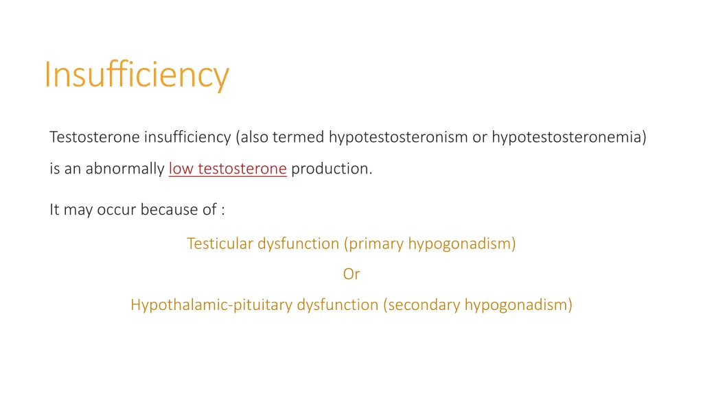 insufficiency