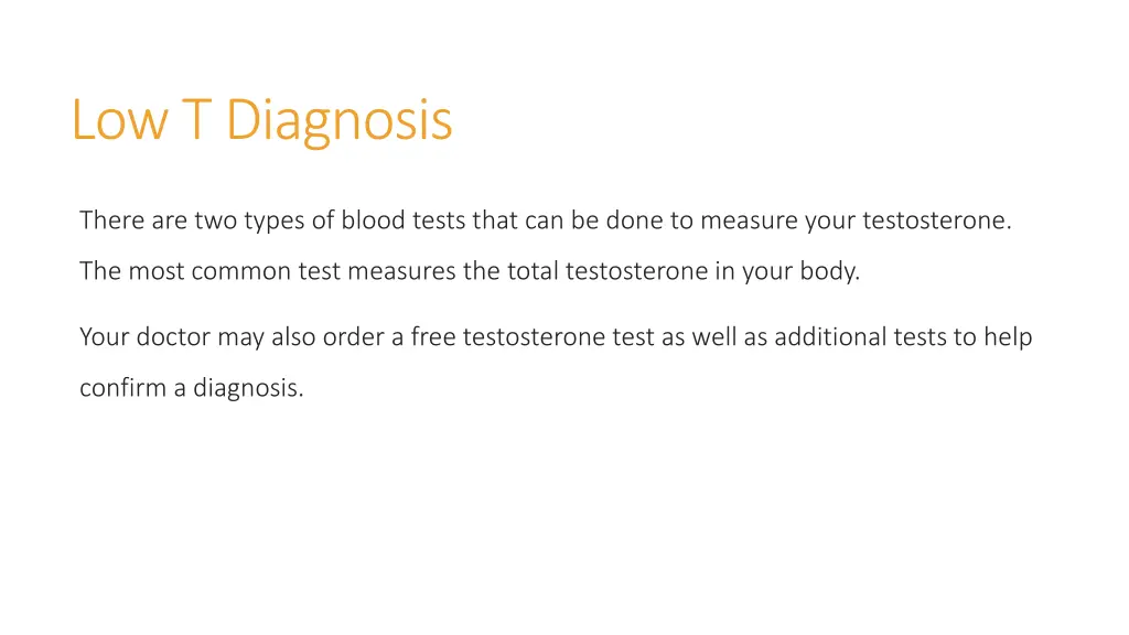 low t diagnosis 2