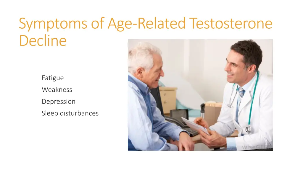 symptoms of age related testosterone decline