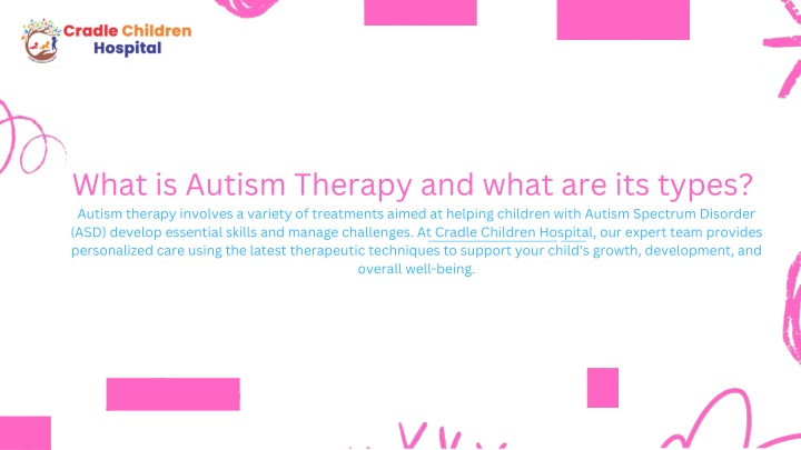 what is autism therapy and what are its types