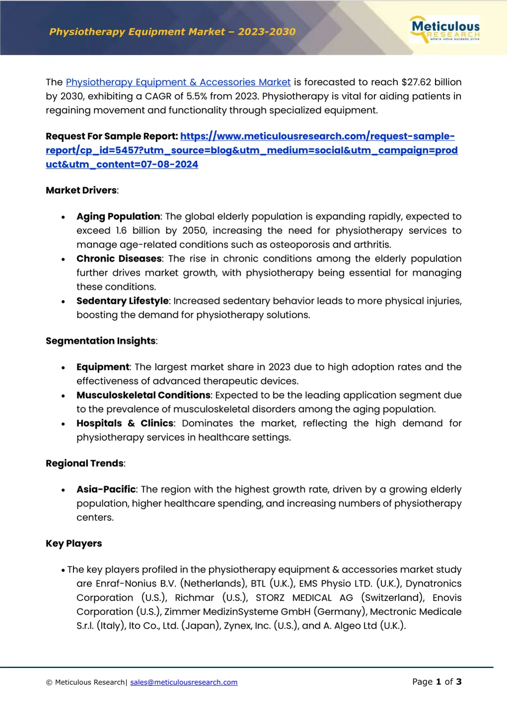 physiotherapy equipment market 20 2 3 20 3 0