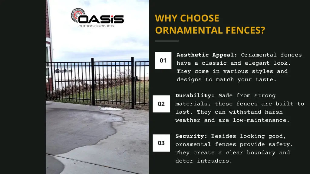 why choose ornamental fences