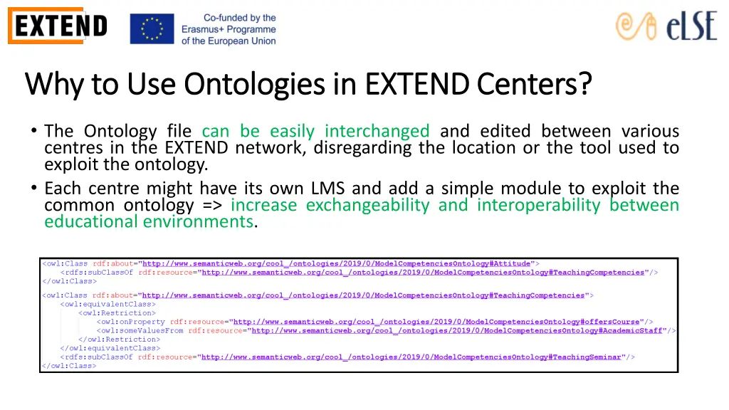 why to use ontologies in extend