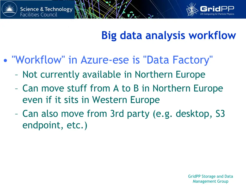 big data analysis workflow