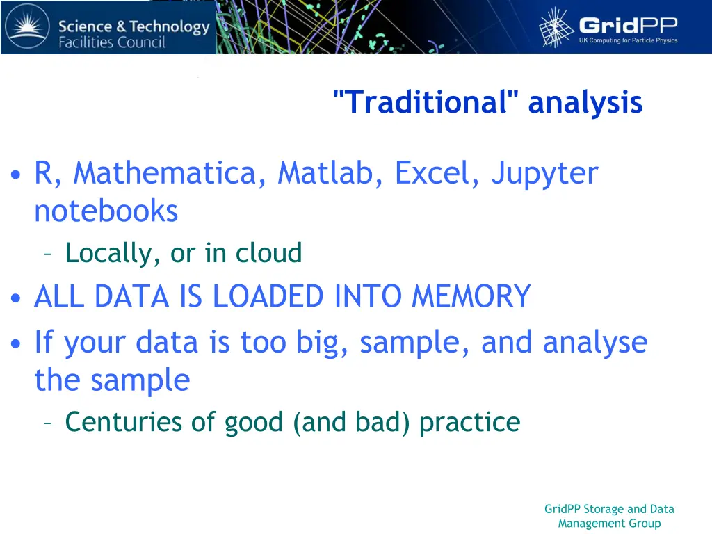 traditional analysis