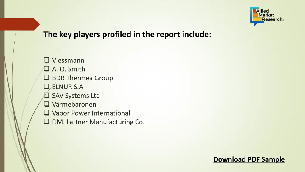 the key players profiled in the report include