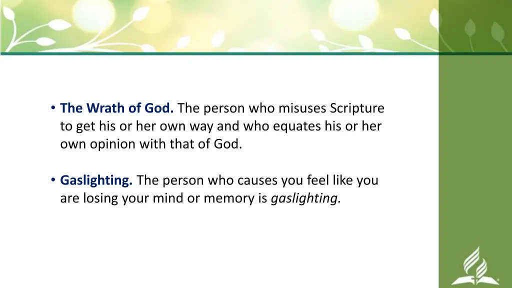 the wrath of god the person who misuses scripture