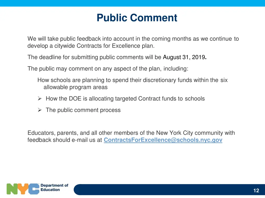 public comment