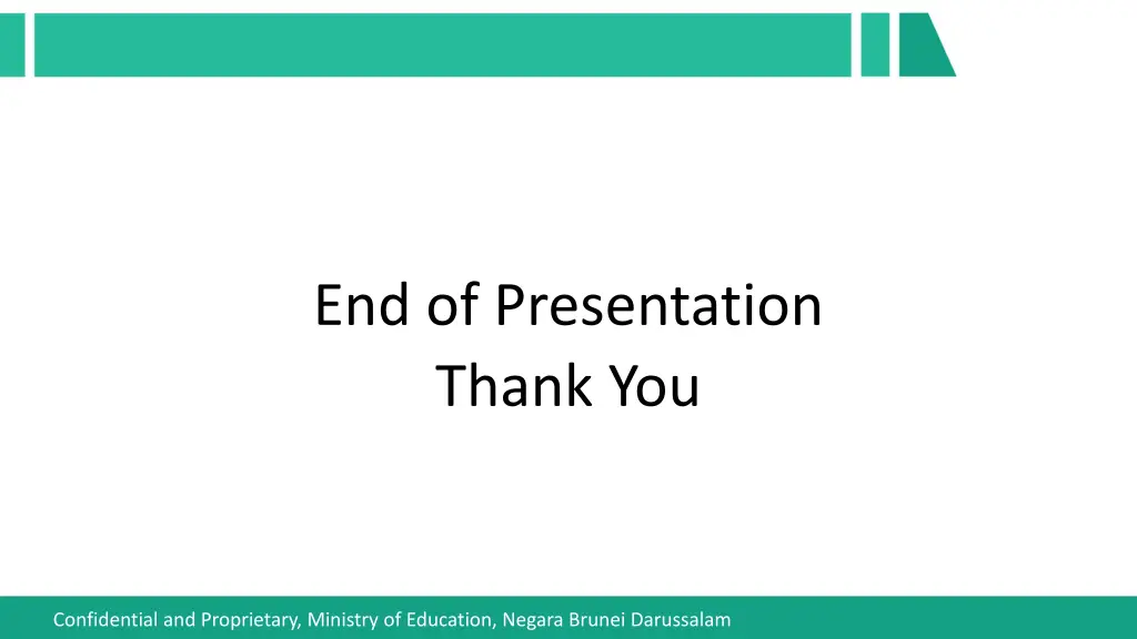 end of presentation thank you