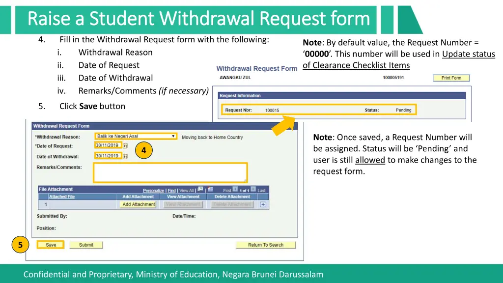 raise a student withdrawal request form raise 1