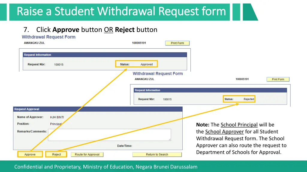 raise a student withdrawal request form raise 3