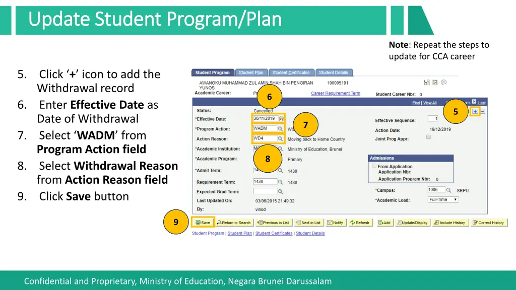 update student program plan update student 1