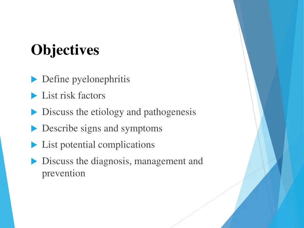 objectives