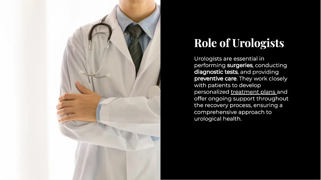 role of urologlsts role of urologlsts