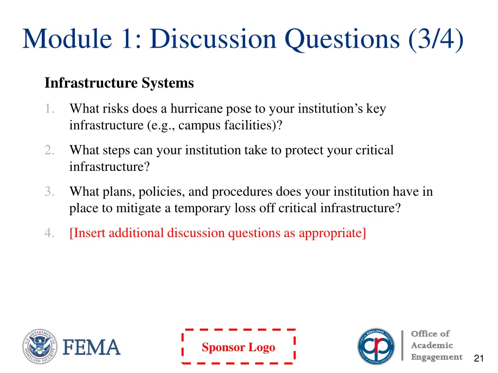 module 1 discussion questions 3 4