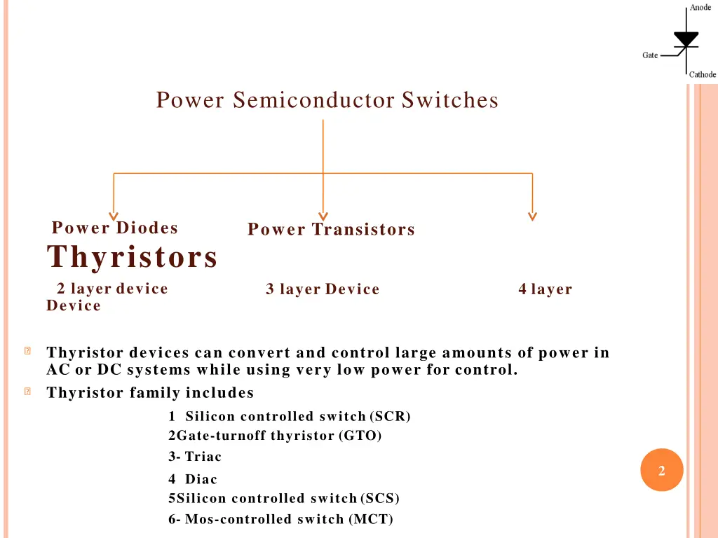 power semiconductor switches