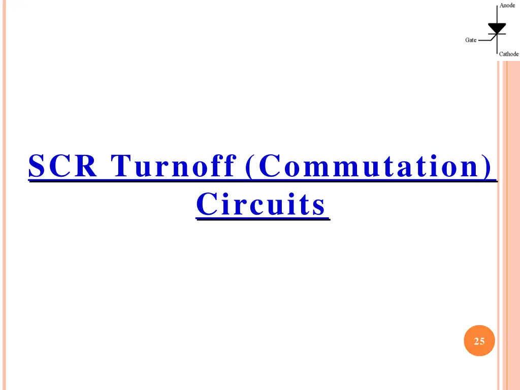 scr turnoff commutation circuits