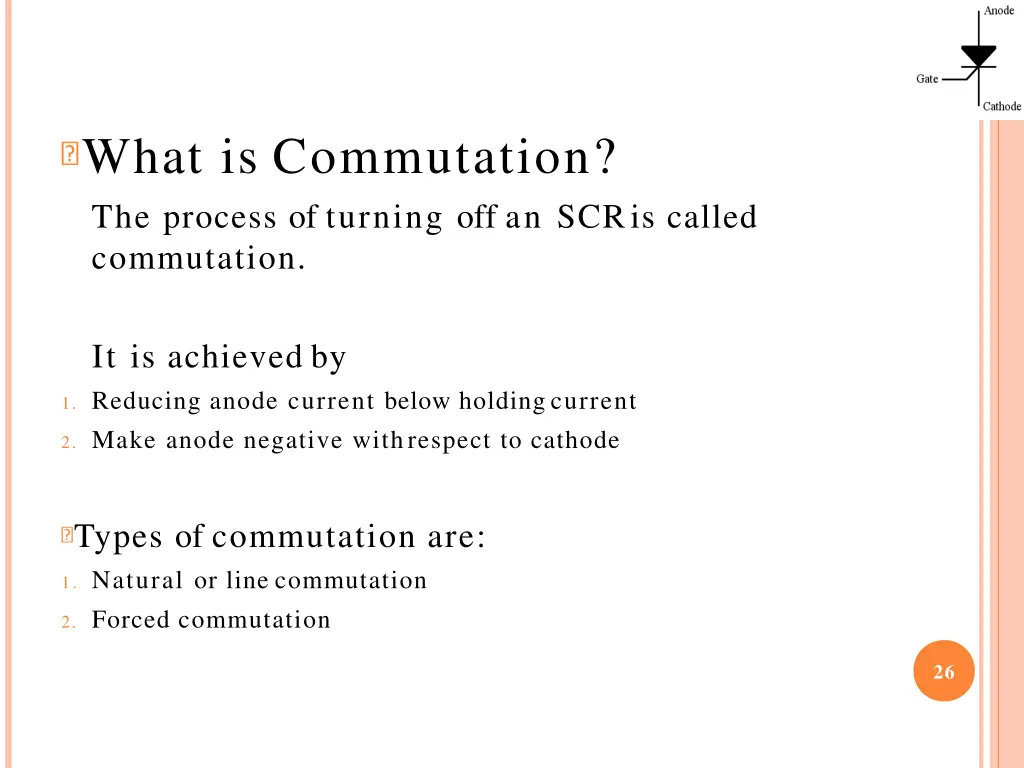 what is commutation the process of turning