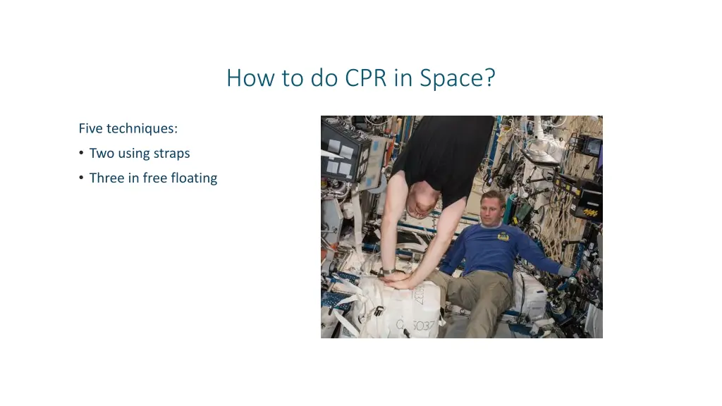 how to do cpr in space