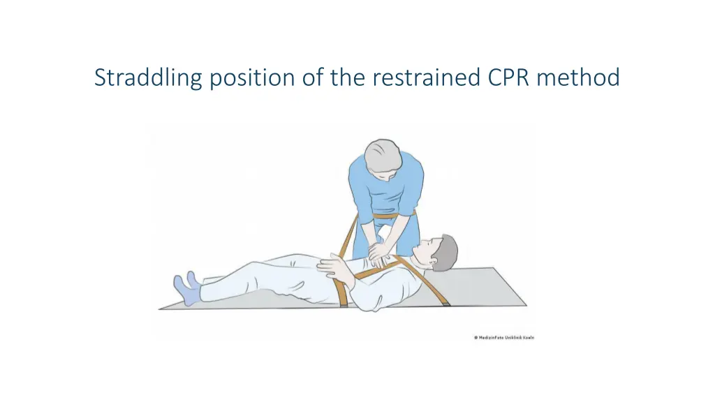 straddling position of the restrained cpr method