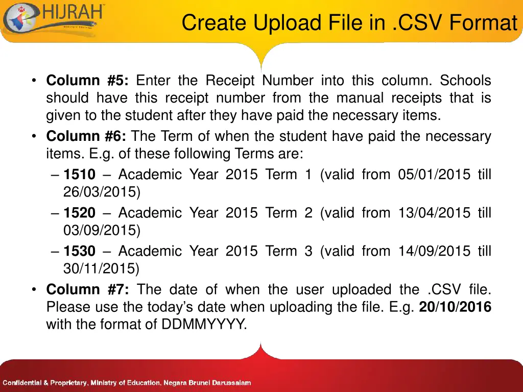 create upload file in csv format 3