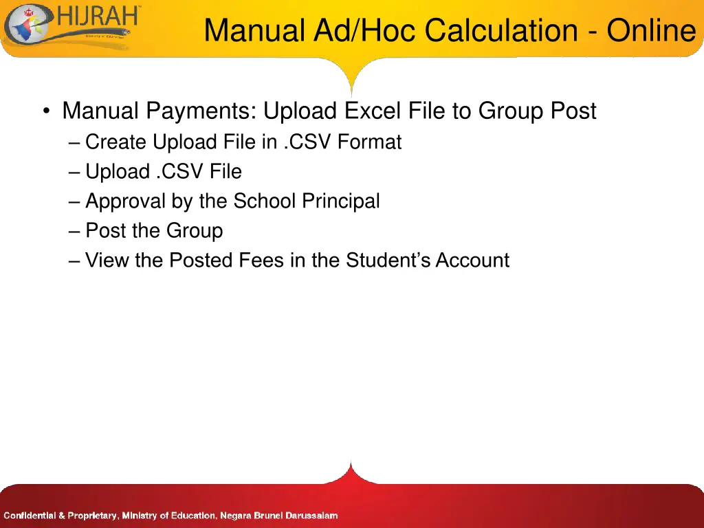 manual ad hoc calculation online