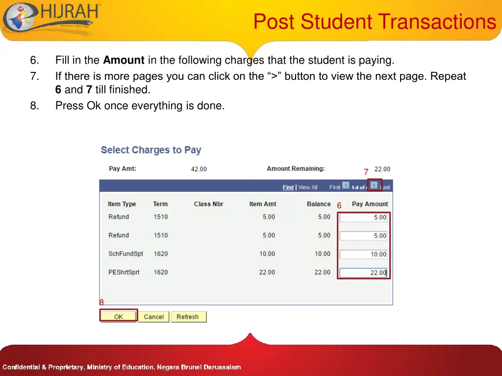 post student transactions 2