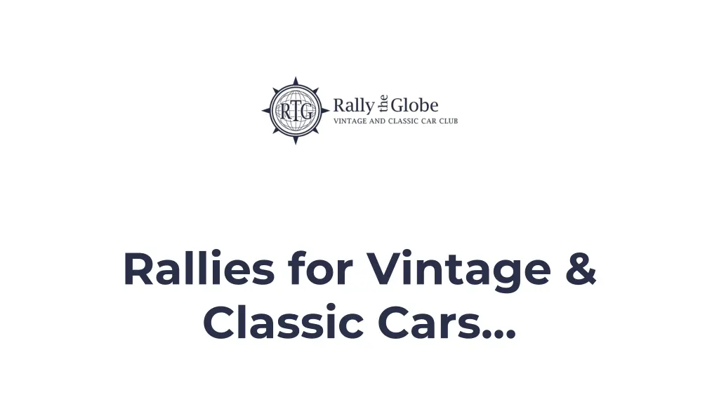 rallies for vintage classic cars