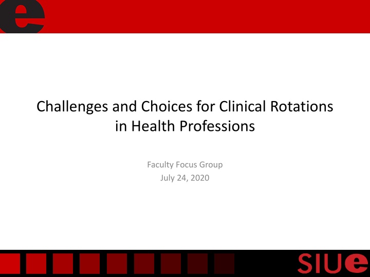 challenges and choices for clinical rotations