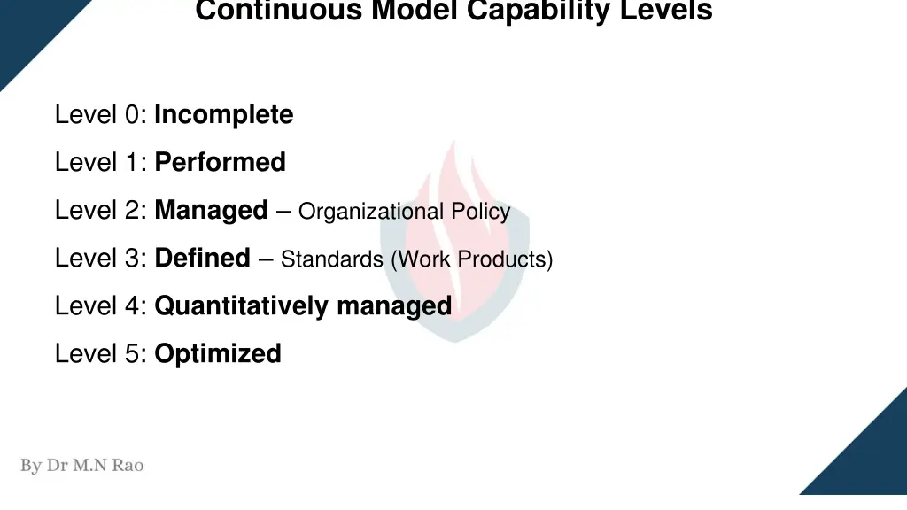 continuous model capability levels