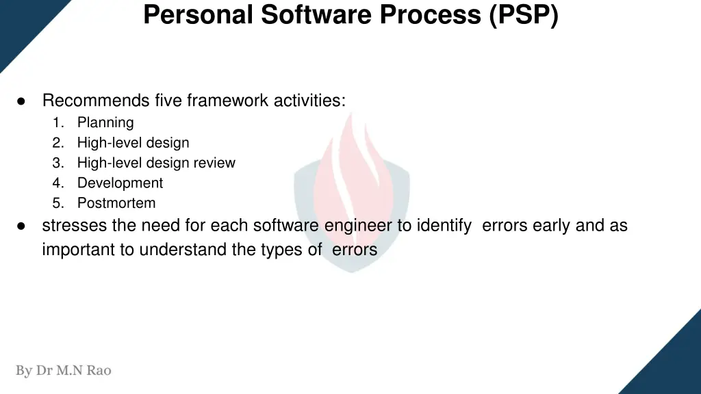 personal software process psp