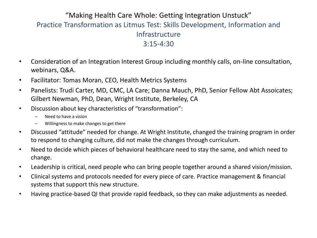 making health care whole getting integration 5