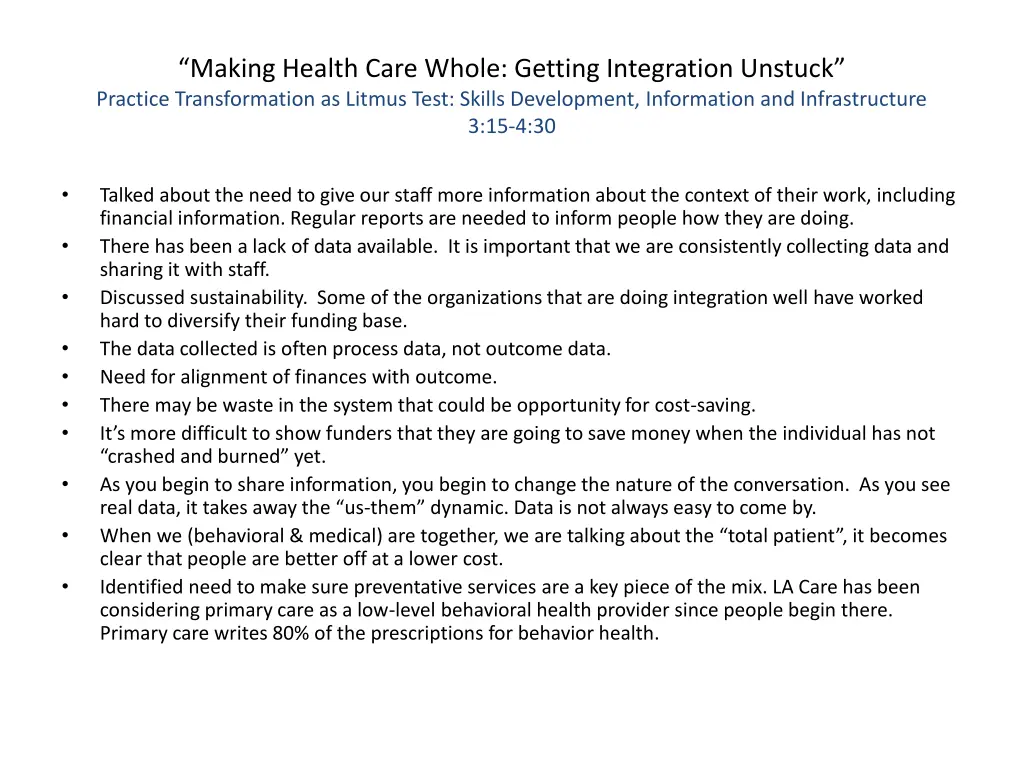 making health care whole getting integration 6