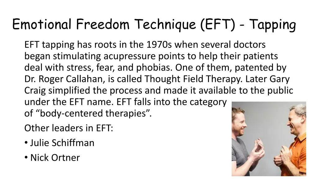 emotional freedom technique eft tapping