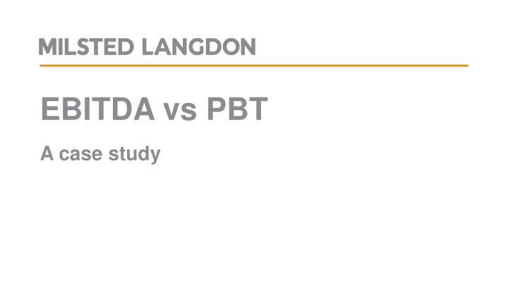 ebitda vs pbt