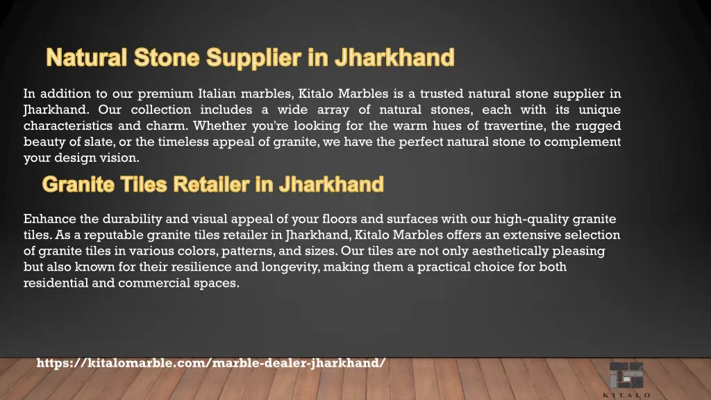 natural stone supplier in jharkhand