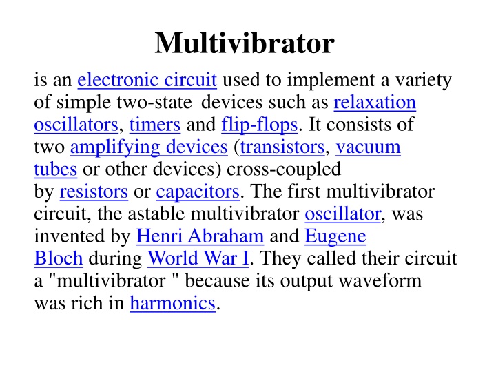 multivibrator