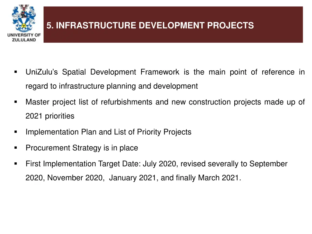 5 infrastructure development projects