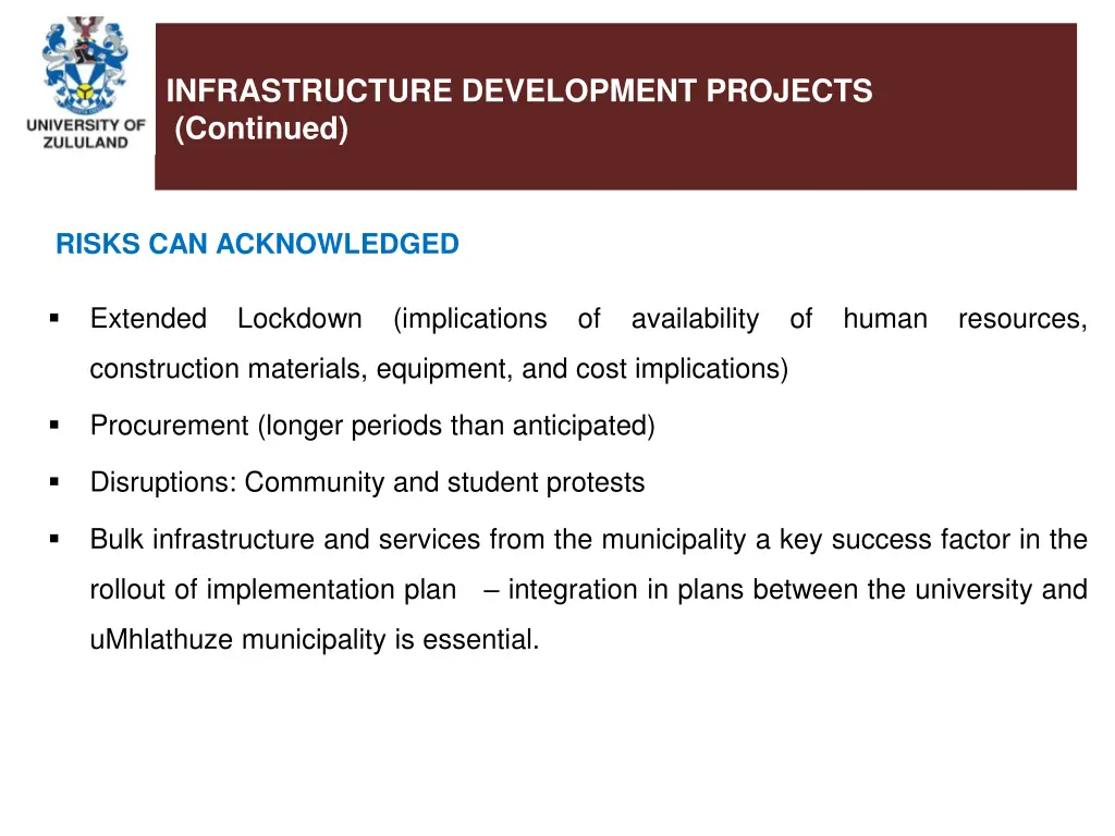 infrastructure development projects continued 1