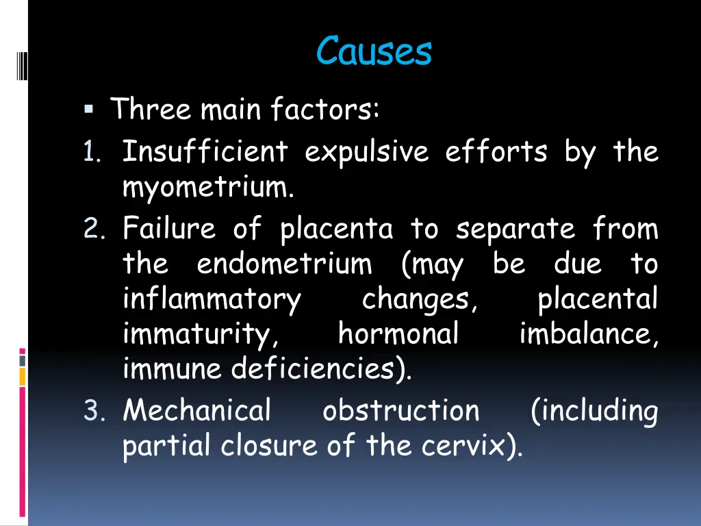 causes