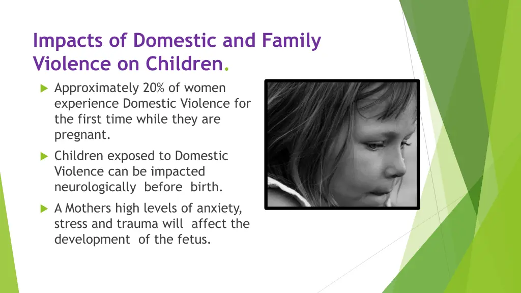 impacts of domestic and family violence