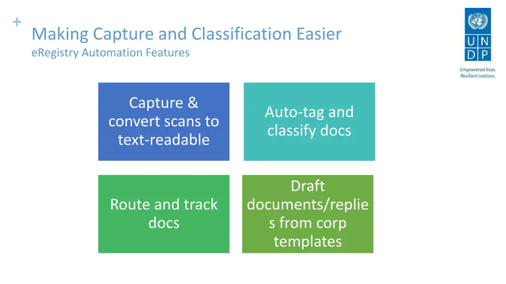 making capture and classification easier