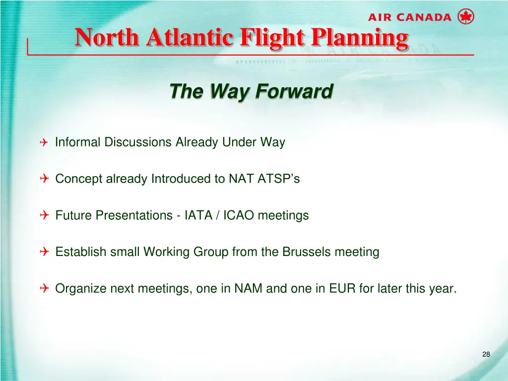 north atlantic flight planning 22