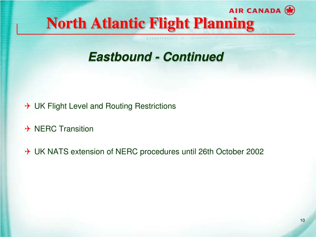 north atlantic flight planning 8